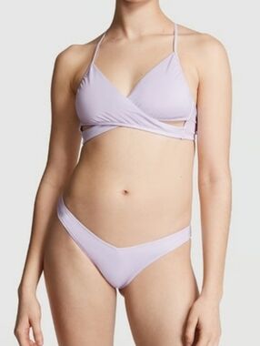 PINK Victoria's Secret Lilac Wrap Bikini